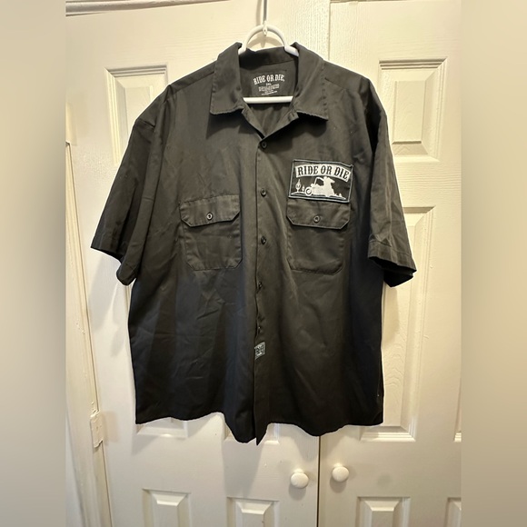 NWOT Ride or Die ROD Work Shirt - Bonnie & Clyde DIRTY MONEY - Picture 2 of 7